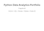 analyze and visualize your data using python